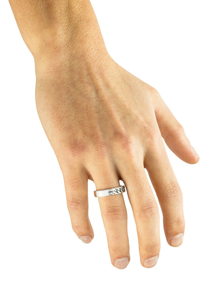 Buddha to Buddha  Esther Small Dual ring van zilver