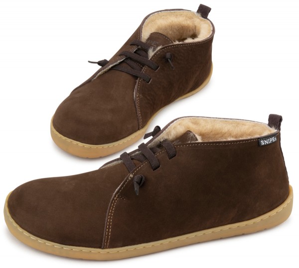 Snipe ~ Desert Shoe MidCut Winter ~ Marone