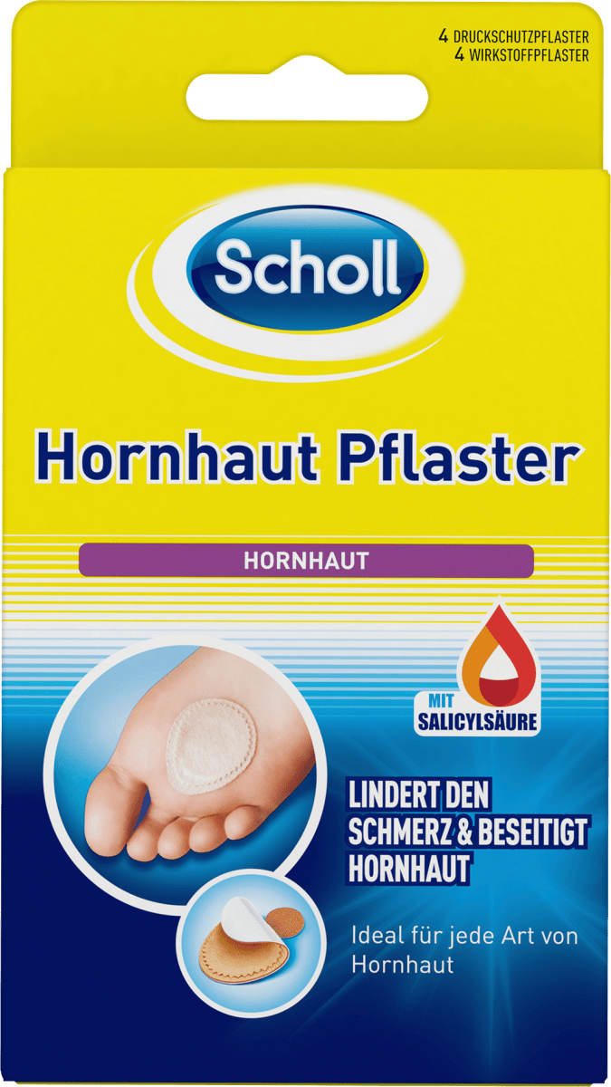 Hornhautentferner Pflaster, 4 St