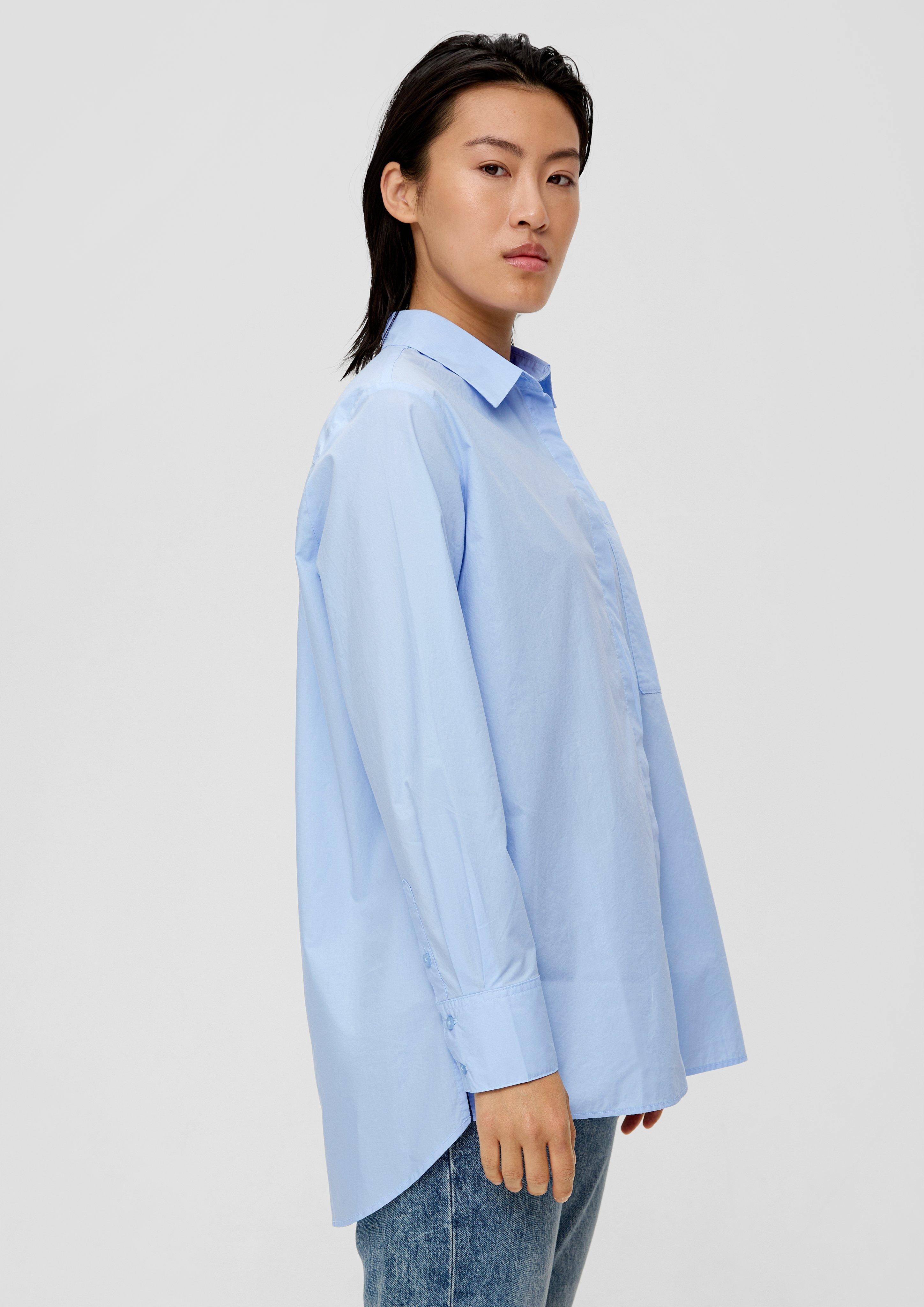 Baumwollbluse mit verlängertem Rückensaum  2139908-5061