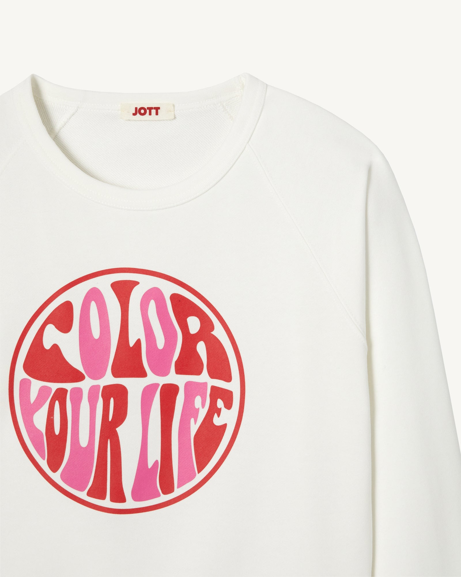 Sweat à imprimé femme en coton biologique Blanc Parati