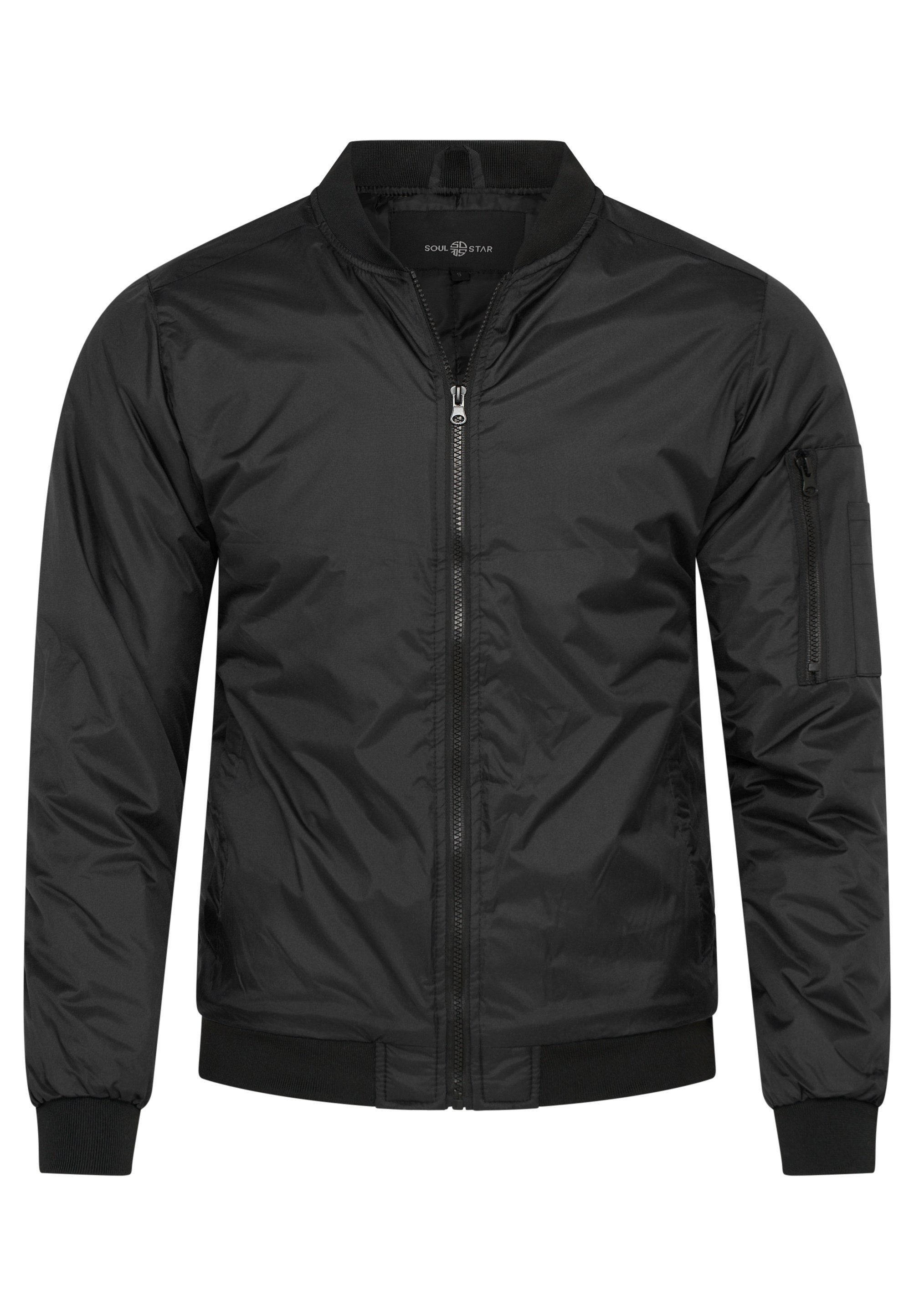 SOULSTAR Bomberjacke MJSURAT Bomberjacke Übergangsjacke leichter Blouson Steppjacke