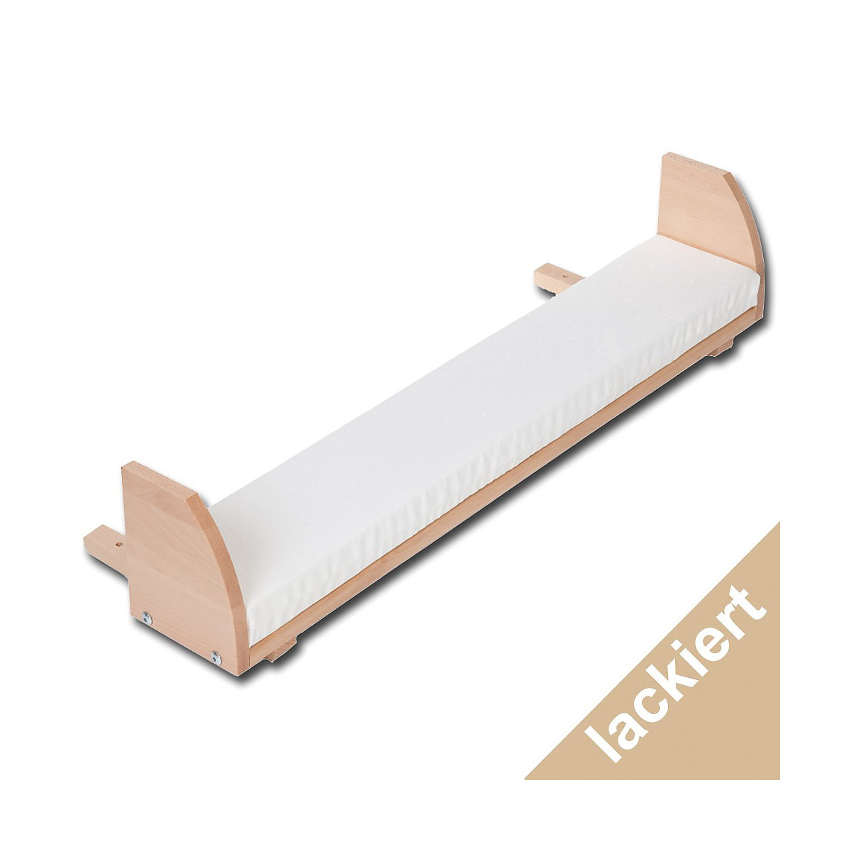 Verlängerungsseite für babybay original, natur lackiert inkl. Matratzenergänzung