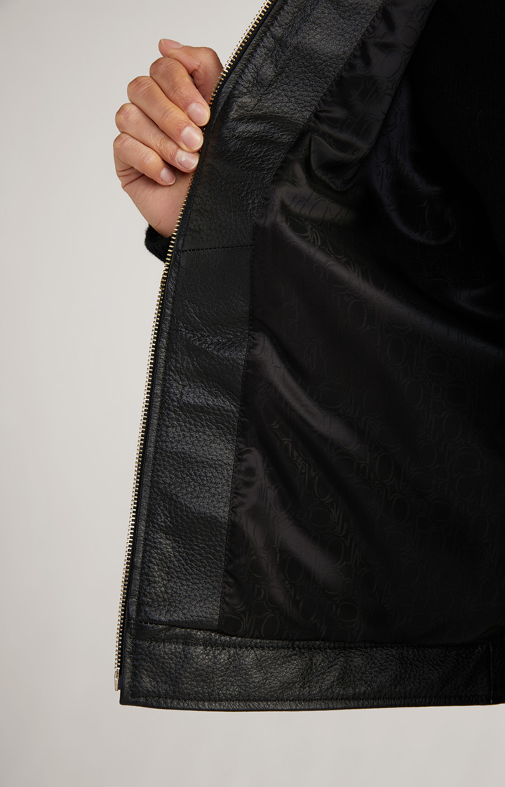 Lederjacke in Schwarz