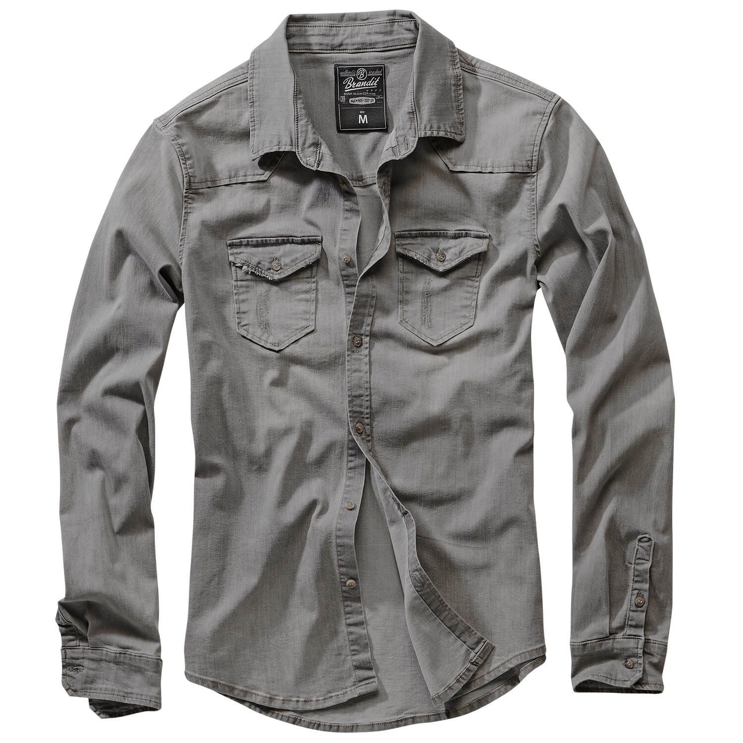 Riley Denimshirt Langarm Hemd