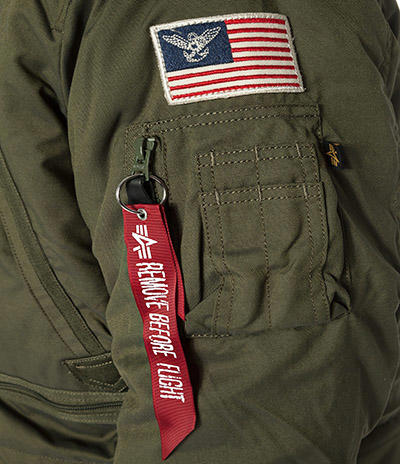 ALPHA INDUSTRIES, Parka Polar, Mikrofaser wattiert, oliv