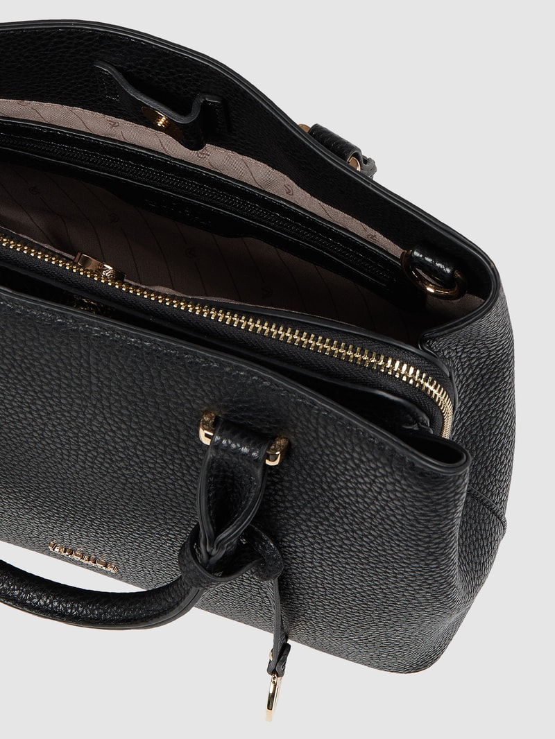 Handtasche in Leder-Optik in schwarz