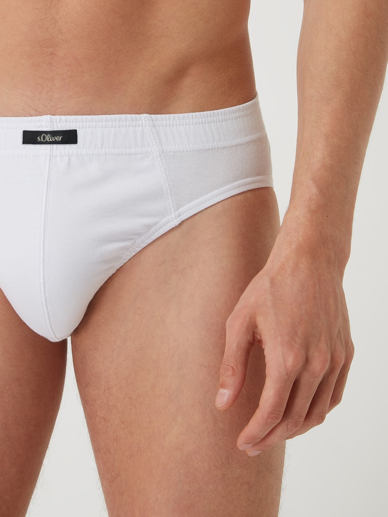 Slip aus Baumwolle im 7er-Pack in weiß