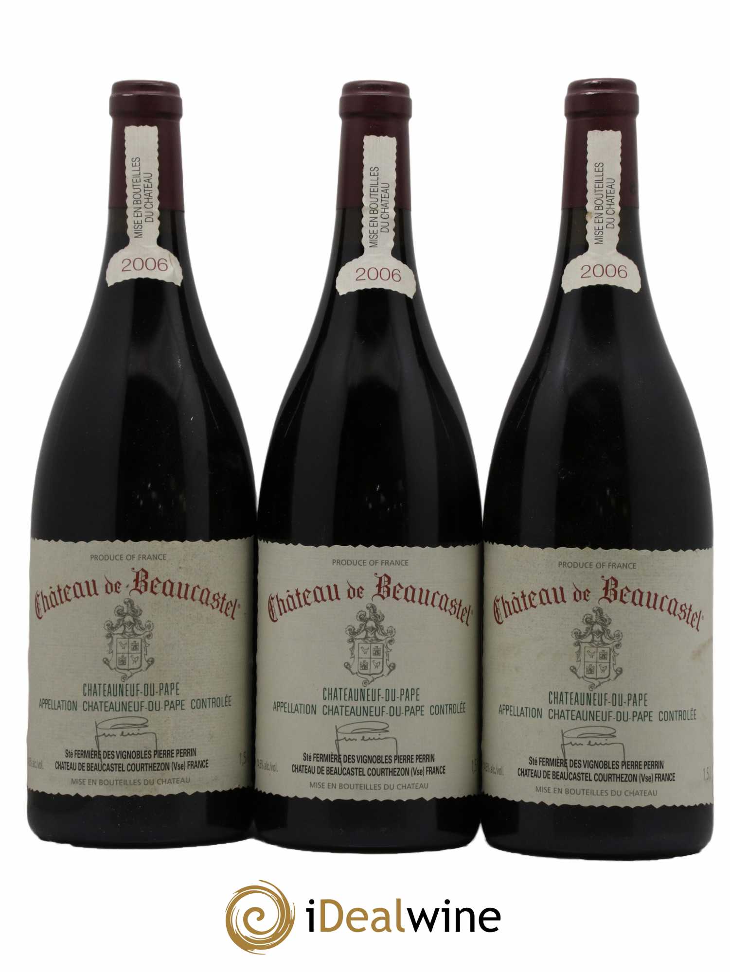 Châteauneuf-du-Pape Château de Beaucastel Famille Perrin  2006 - Lot de 6 Magnums