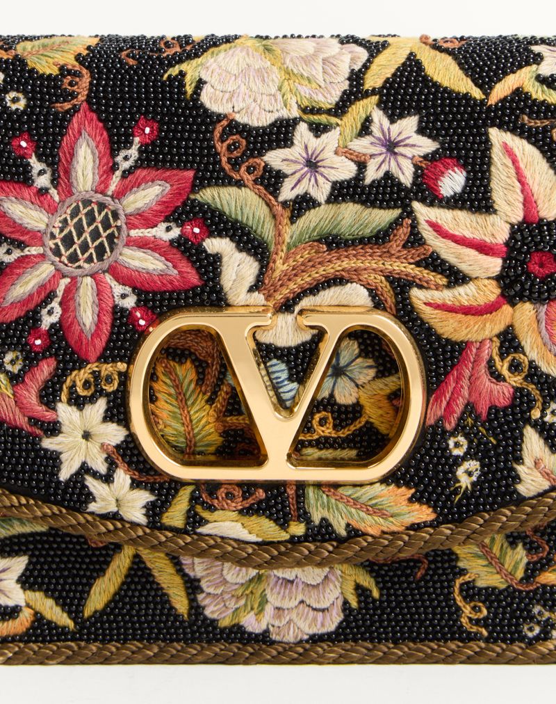 Valentino Garavani Bolsa de Ombro Bordada Vain