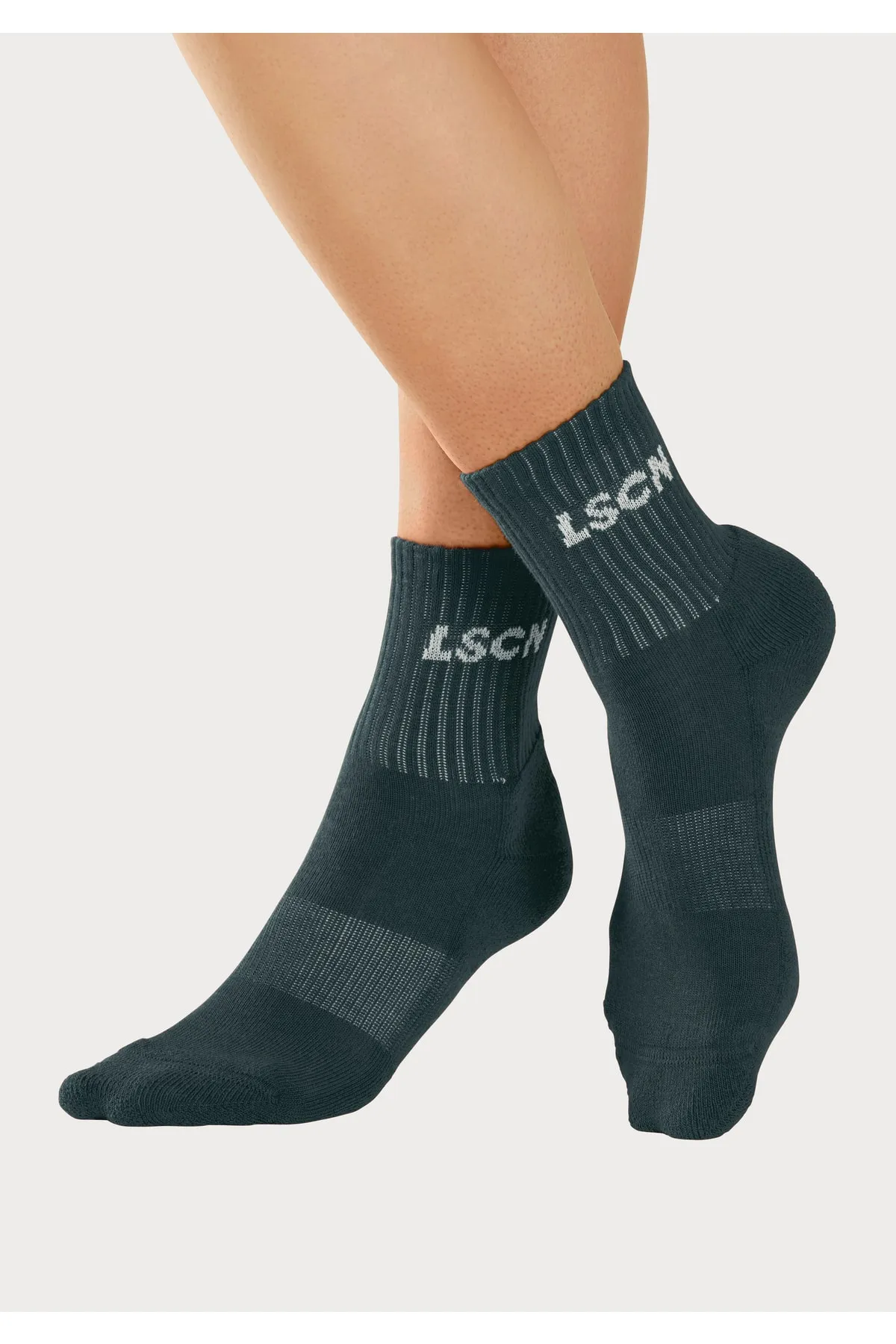 LSCN by LASCANA  Socken - Weiß - Unifarben