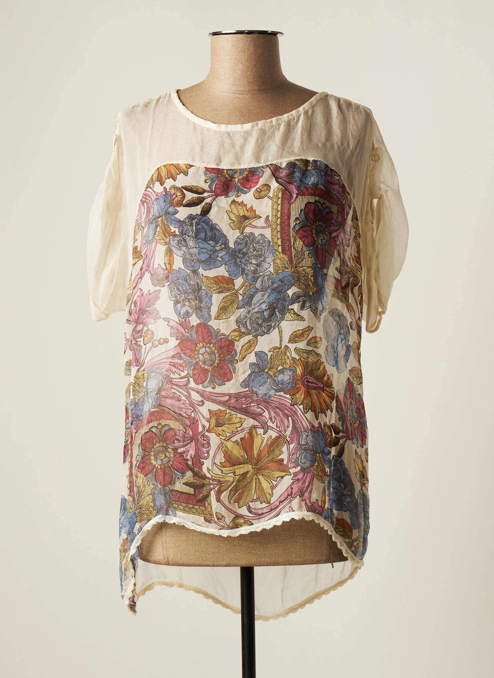 Micky Tuniquemanchecourte Femme couleur beige