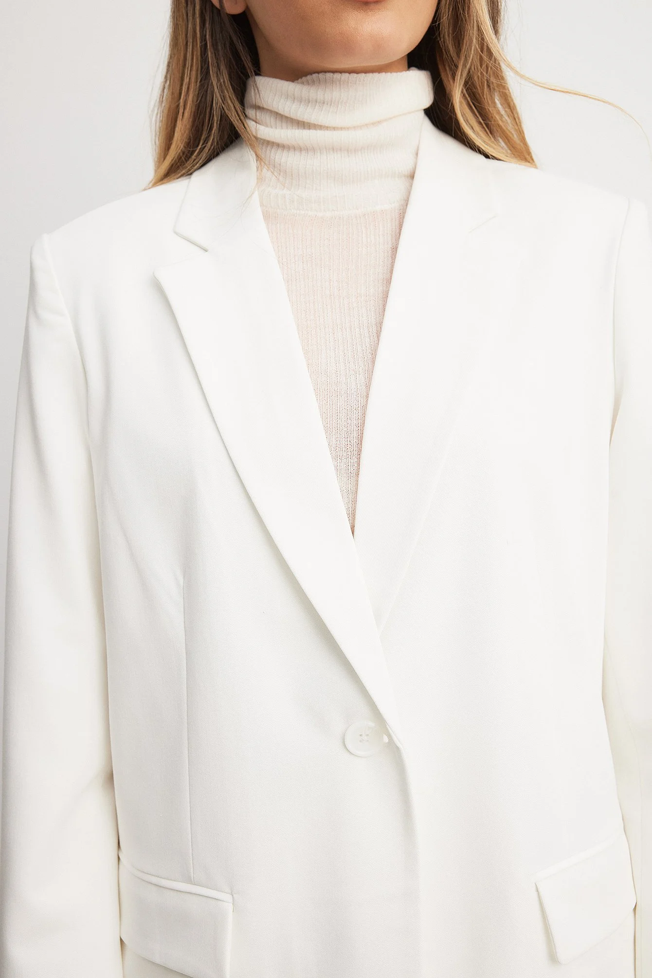 Oversize-Blazer mit einem Knopf