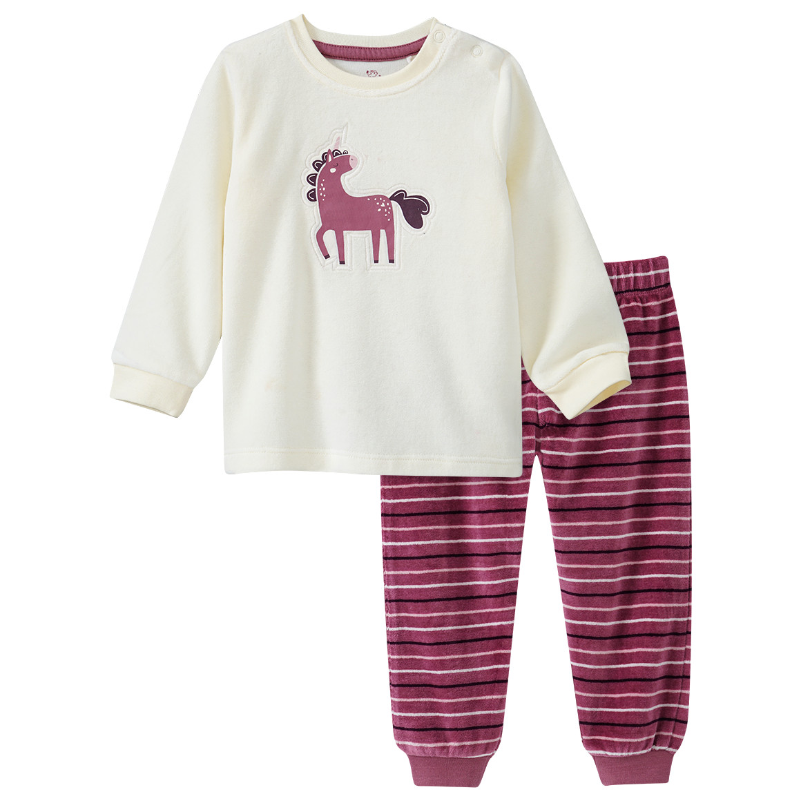 Baby Schlafanzug mit Einhorn-Applikation