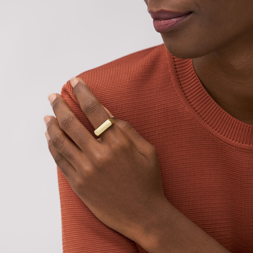 Fossil Bague pour femme Acier inoxydable or Bague