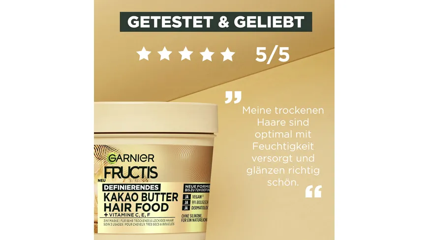 Garnier Fructis Maske Hairfood Kakao Butter 400 ml