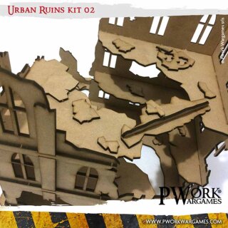 MDF Terrain Scenery: Urban Ruins 02