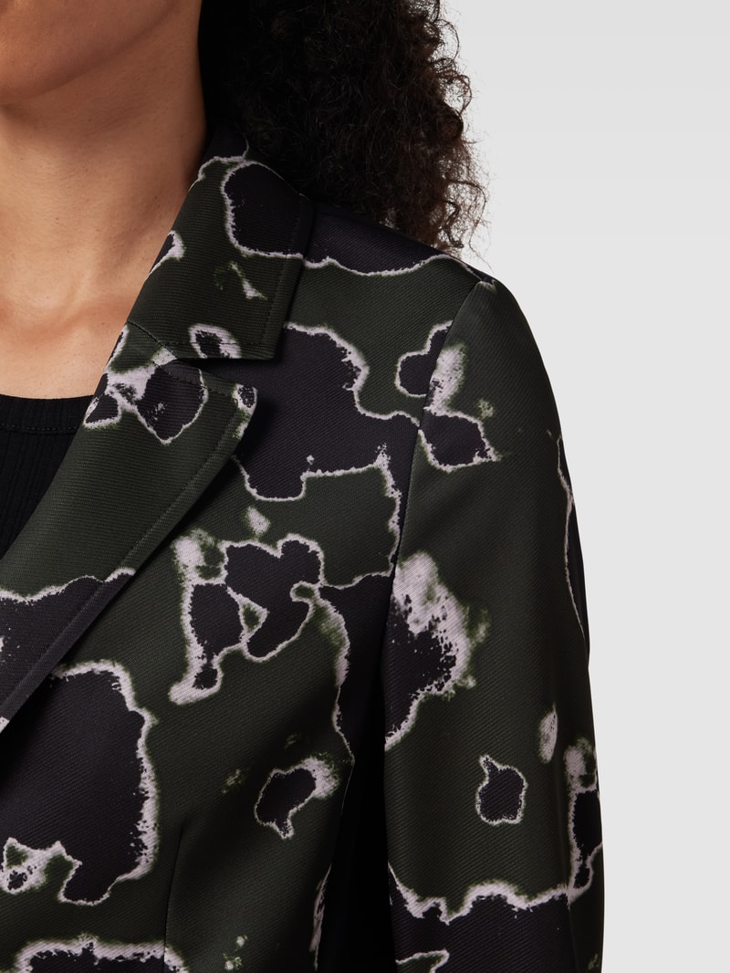 Blazer mit Allover-Muster in khaki