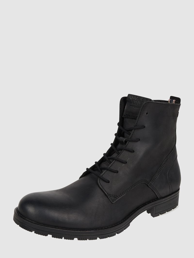 Boots aus Leder Modell 'Worca' in schwarz