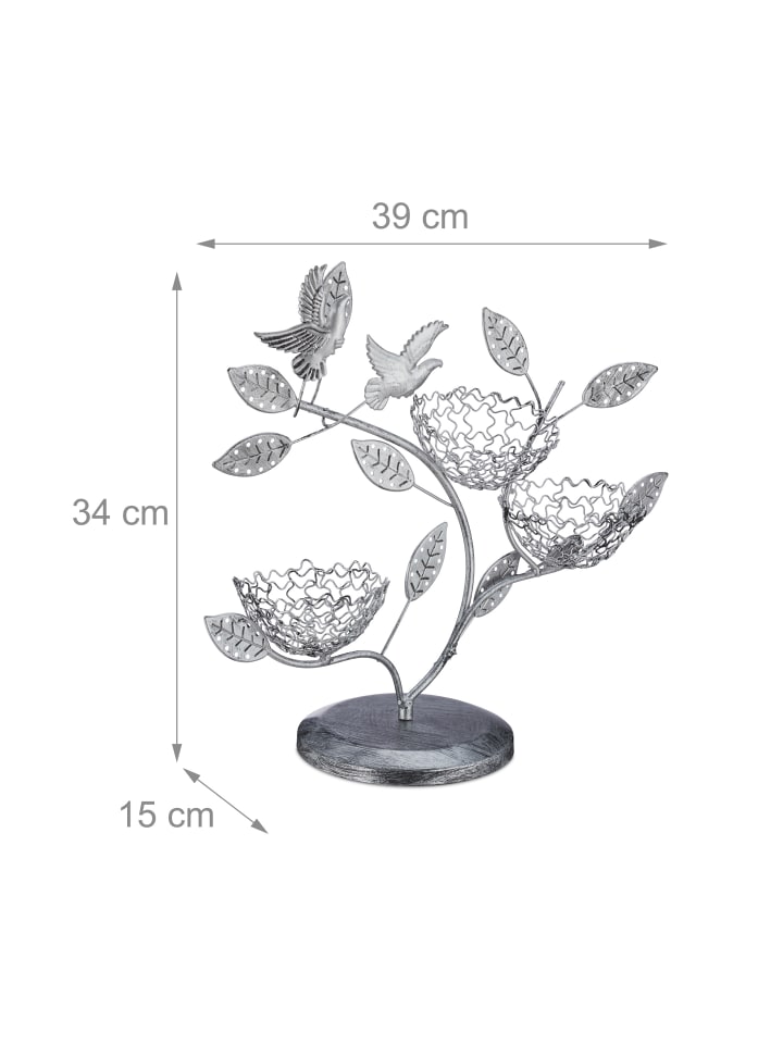 relaxdays Schmuckbaum in Silber günstig kaufen onesize