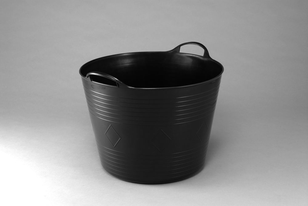 Kreher Set: 4 x Kreher Flexibler Mehrzweckkorb 42 Liter (Schwarz)