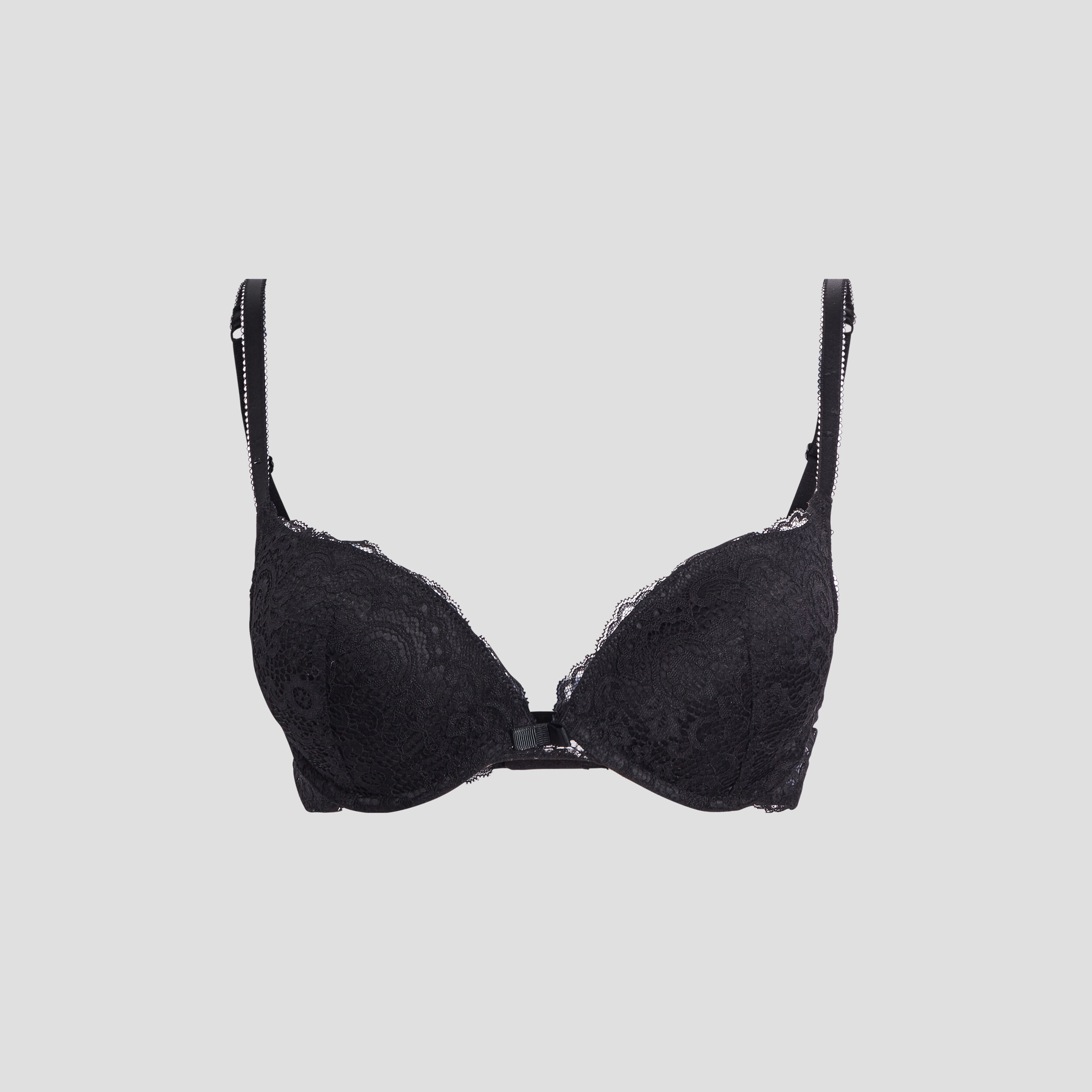 Soutien-gorge maxi push-up dentelle noir femme | La Halle