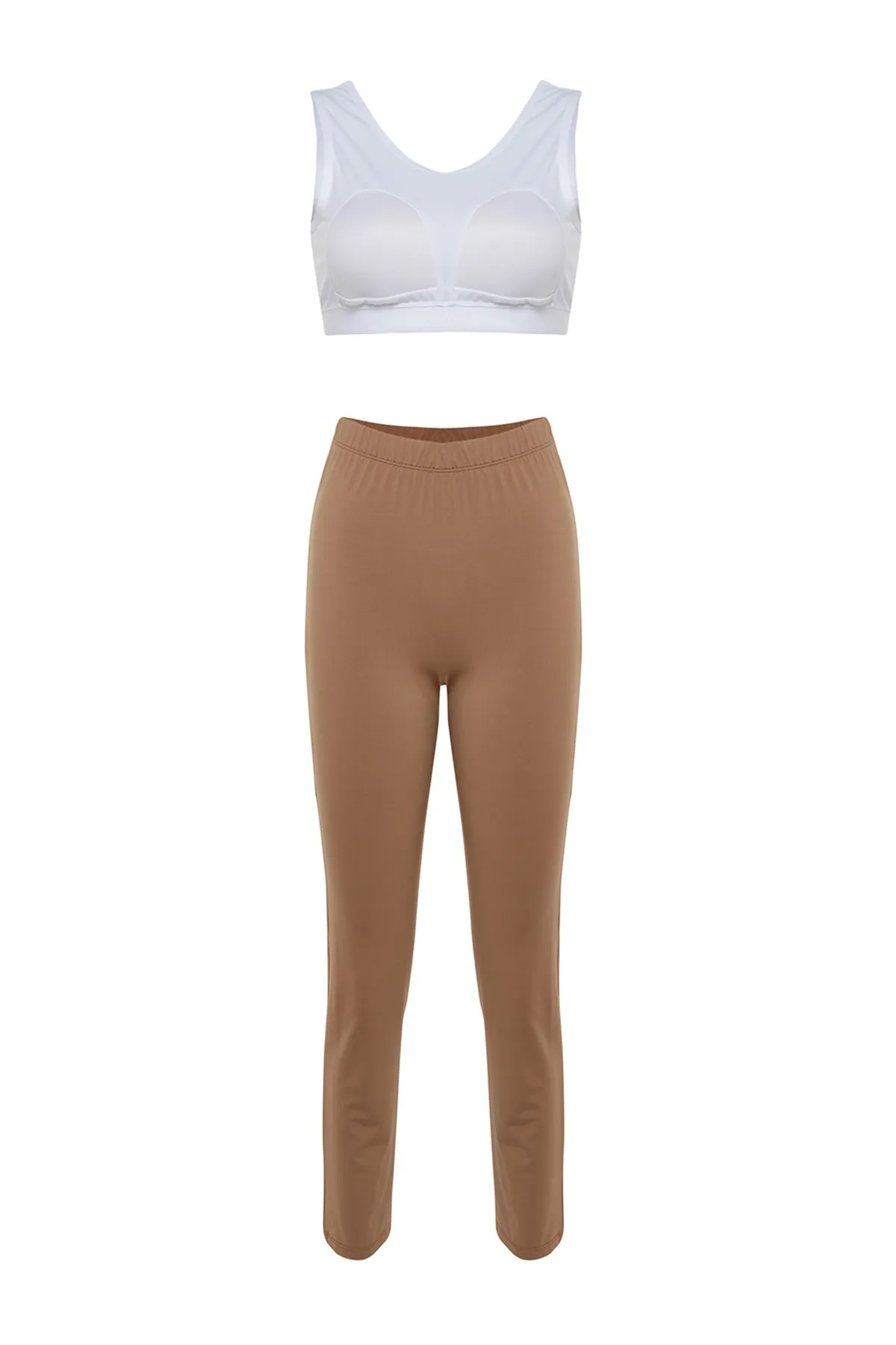 Trendyol Modest  4-teiliges Badeanzug-Set aus gestricktem Lycra mit Nerzgürtel und Gürtel TCTSS23CF00039