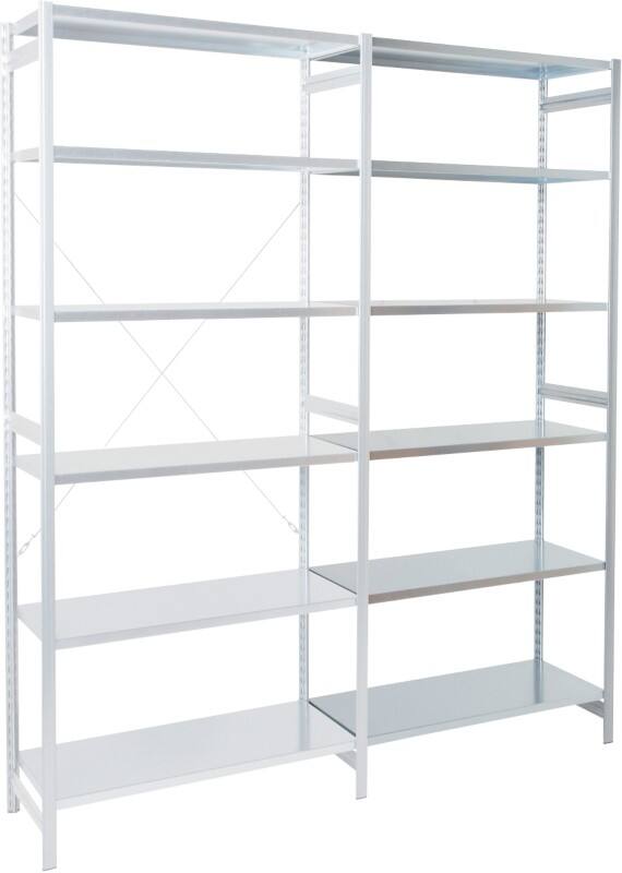 ARNO SPACE Anbauregal Epsilon 5 Grau 1.000 x 400 x 2.250 mm