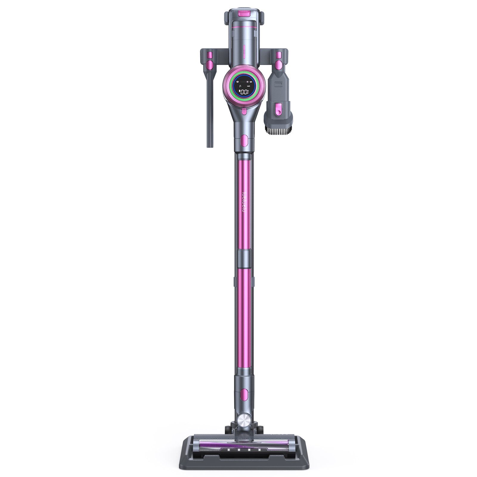 oyajia Akku-Hand-und Stielstaubsauger Smart 6 in 1 Kabellos Akkusauger 25,9V Ladestation & Halterung 2-in-1, 265,00 W, beutellos, 25kPA mit 50 Min. Laufzeit für Hartboden, Teppich, Tierhaare