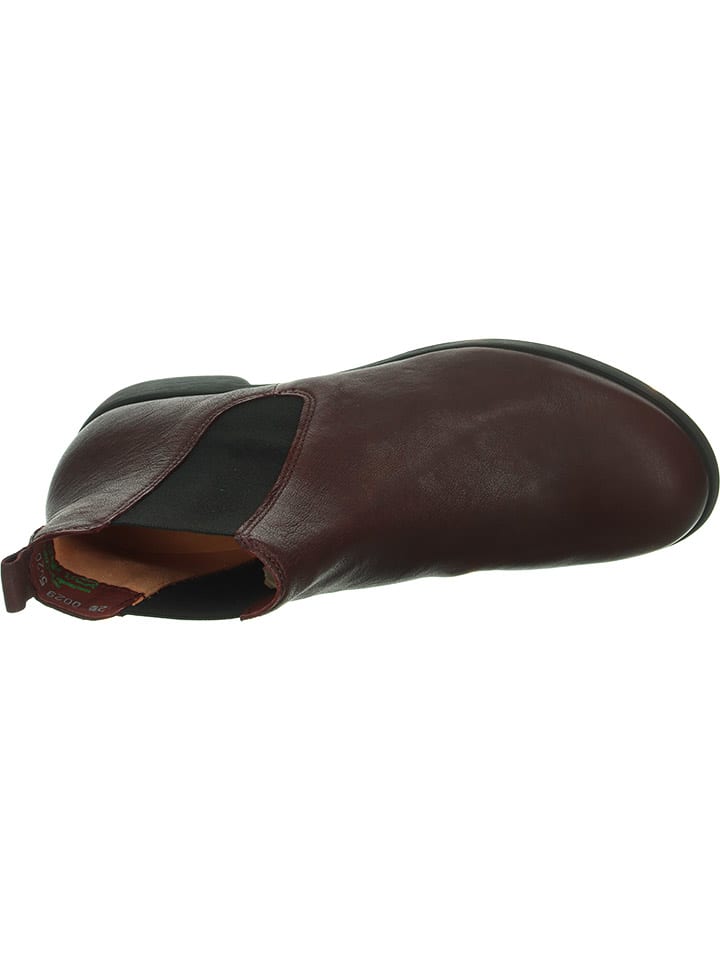 Think! Leder-Chelsea-Boots in Bordeaux günstig kaufen