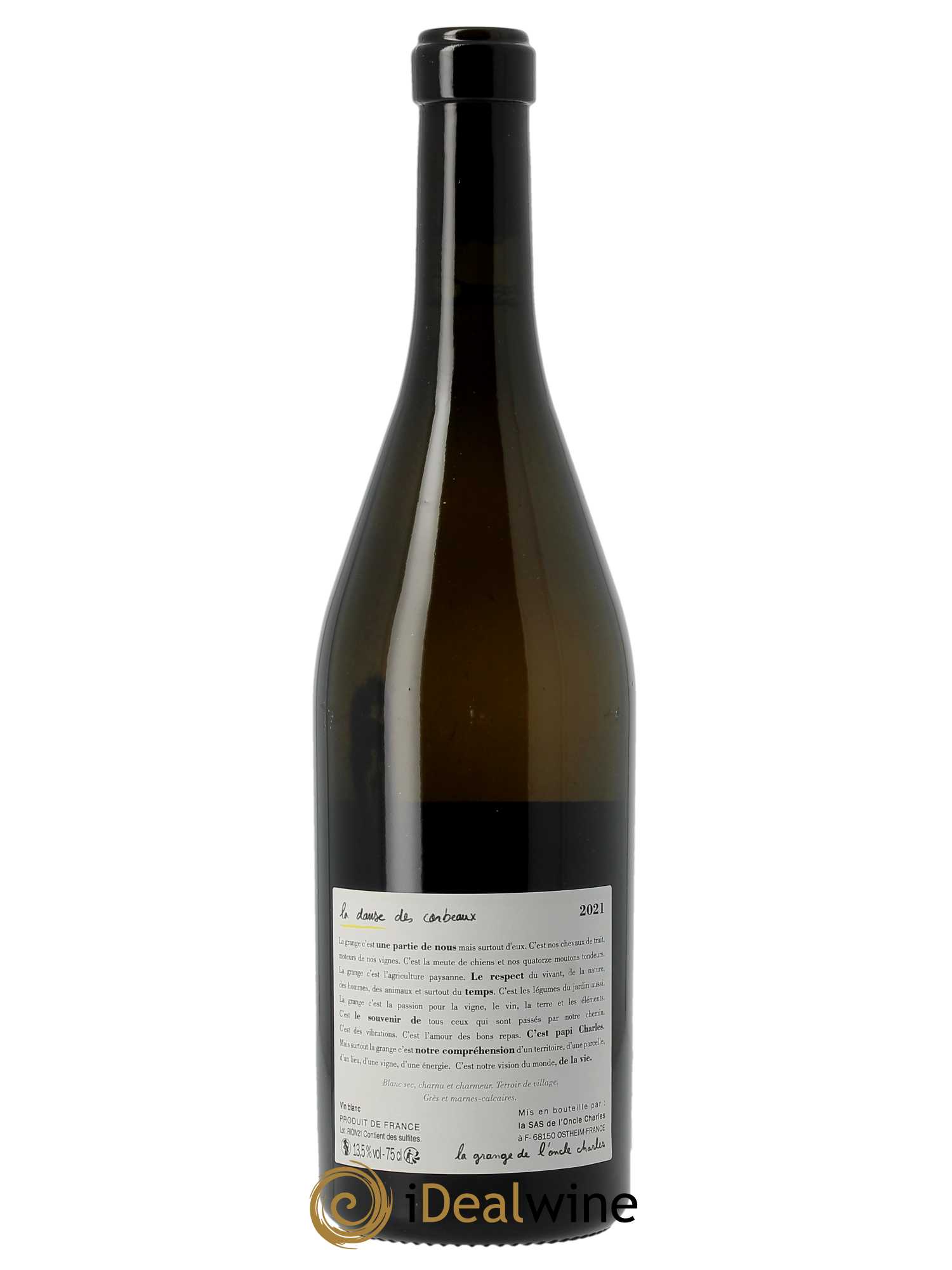 Vin de France La Danse des corbeaux La Grange de l'Oncle Charles  2021 - Lot de 1 Bouteille