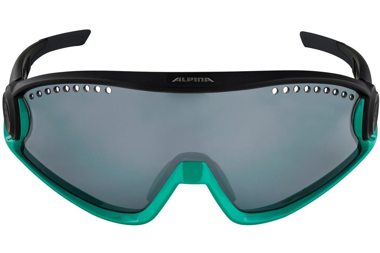 Alpina 5W1NG turquoise-black matt / black mirror lens