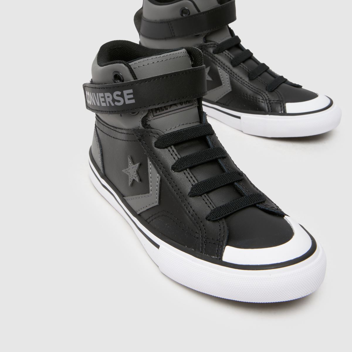 Converse szürke és fekete Pro Blaze Easy-on fiús junior tornacipő
