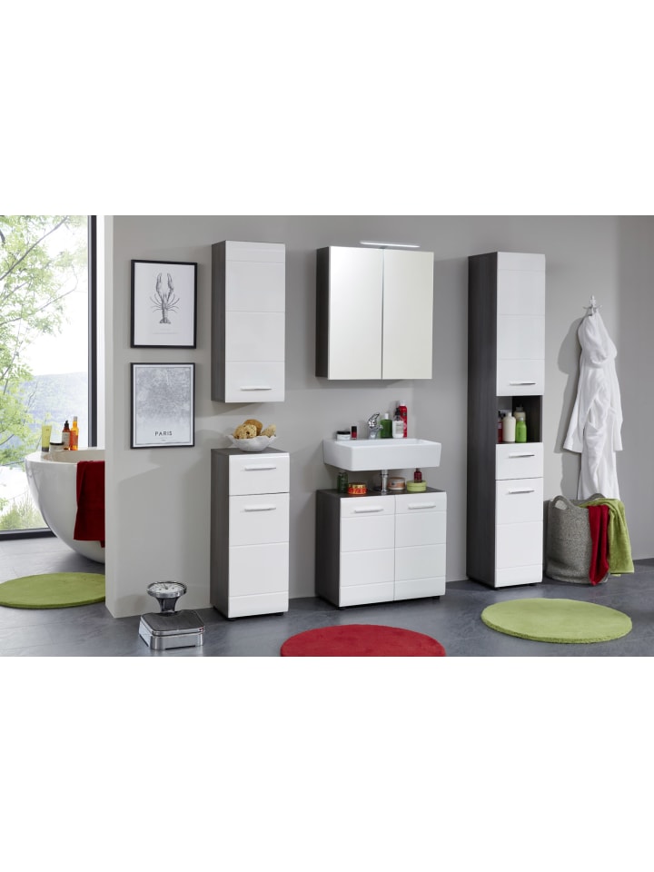 ebuy24 Spiegelschrank Line Weiß 60 x 18 cm günstig kaufen onesize