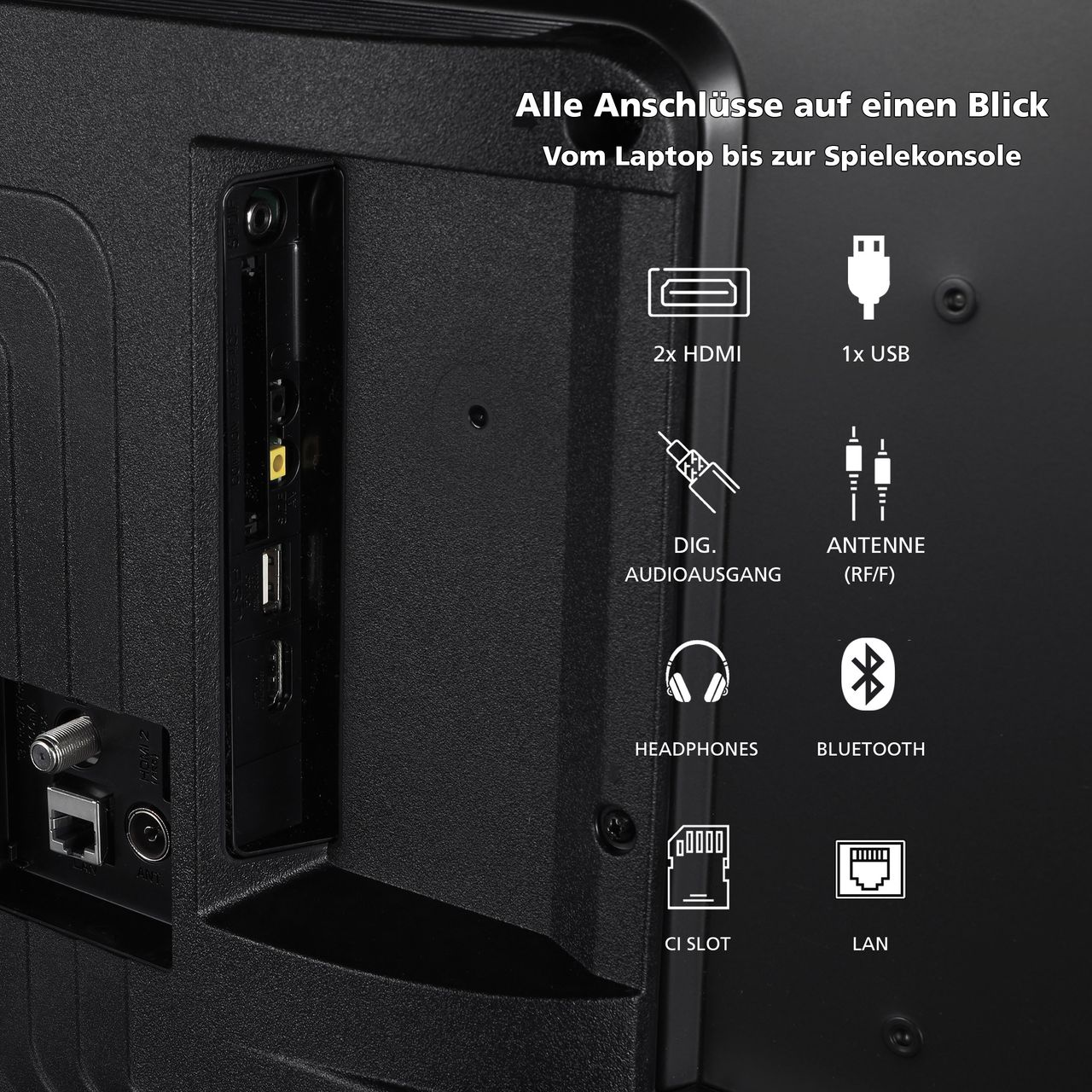 JVC LT-43VF5355 43 Zoll Fernseher / Smart TV (Full HD, HDR, Triple Tuner) 6 Monate HD  inkl.