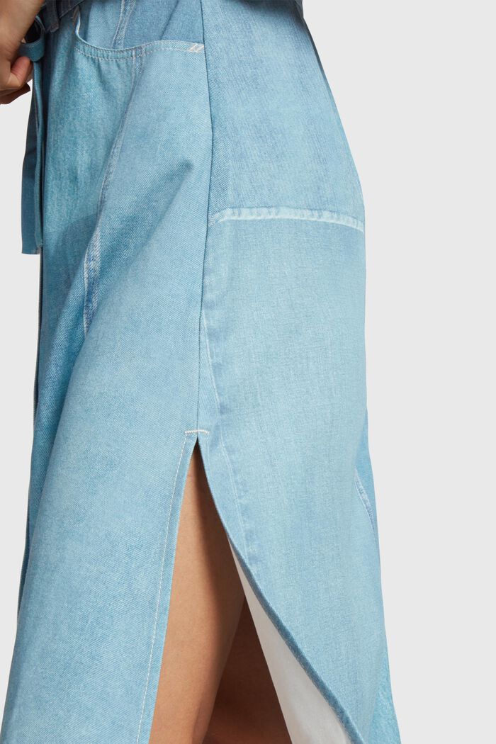 Bedrucktes Denim Not Denim Hemdblusenkleid