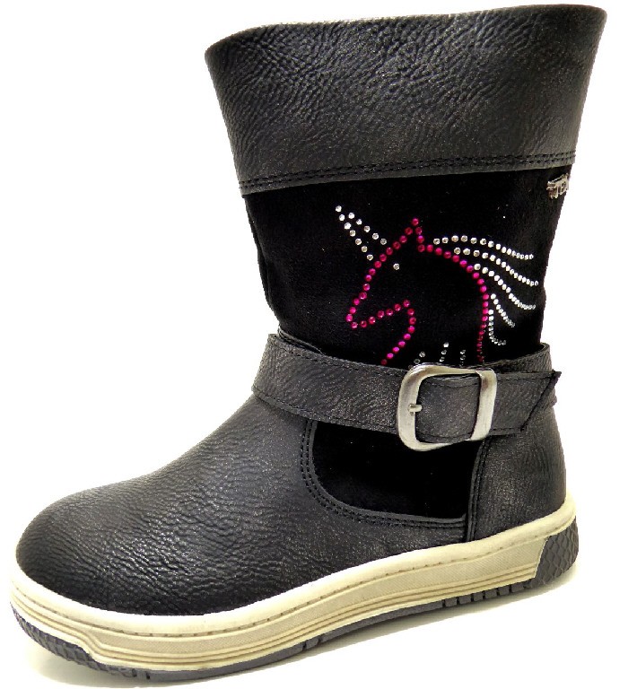 INDIGO SCHUHE Stiefel Mädchen schwarz