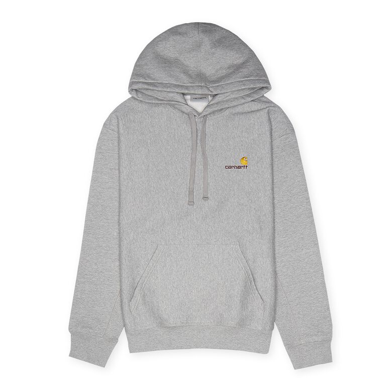 Carhartt WIP Hooded American Script Sweatshirt grey heather