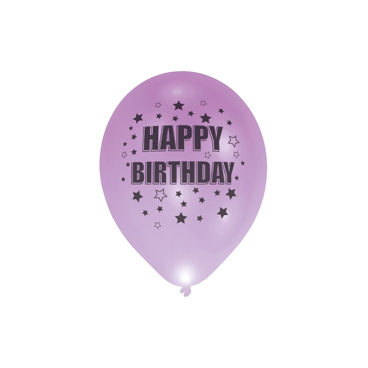 LED Luftballons Happy Birthday, 4 Stück