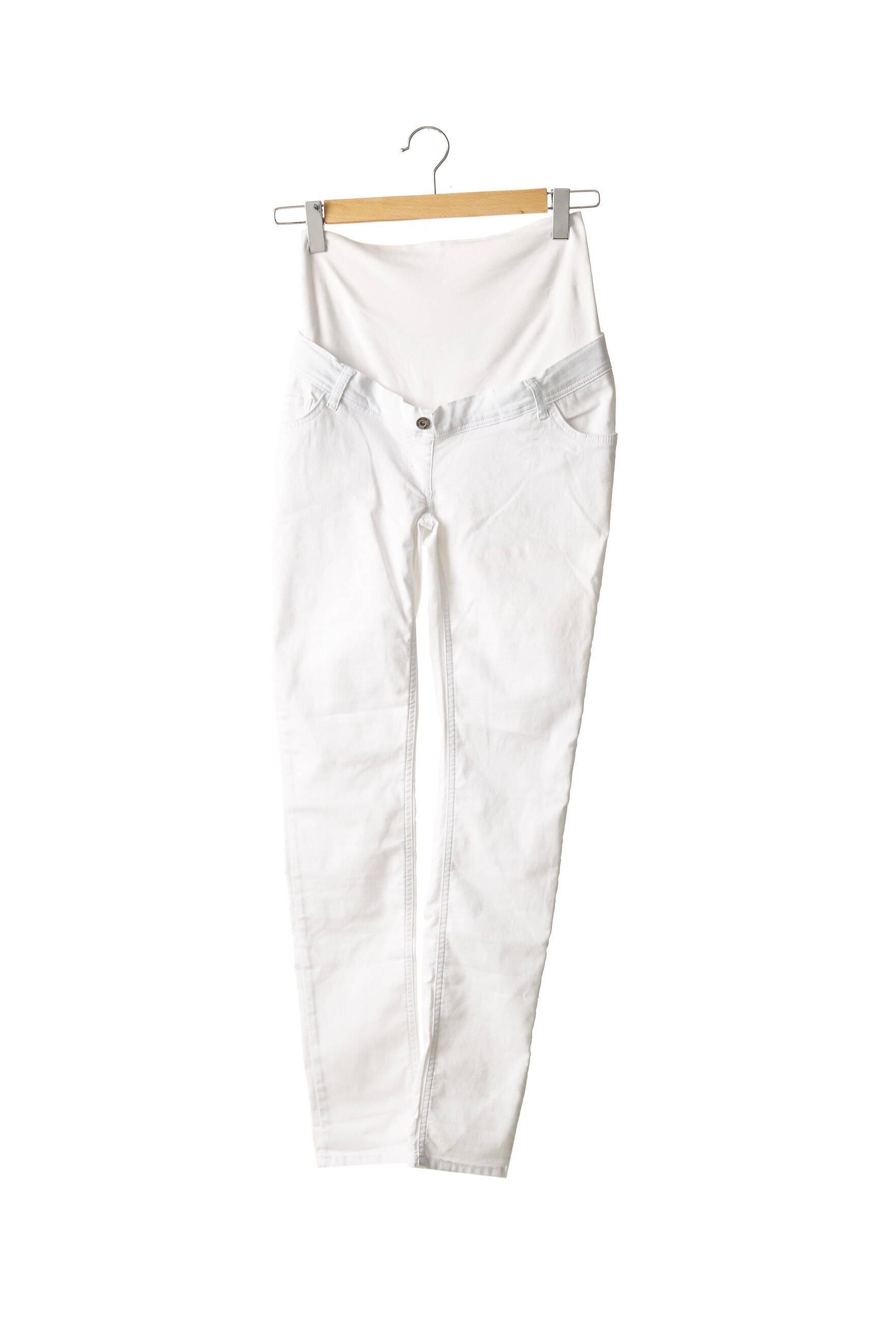 Love2wait Pantalons Maternite Femme couleur blanc