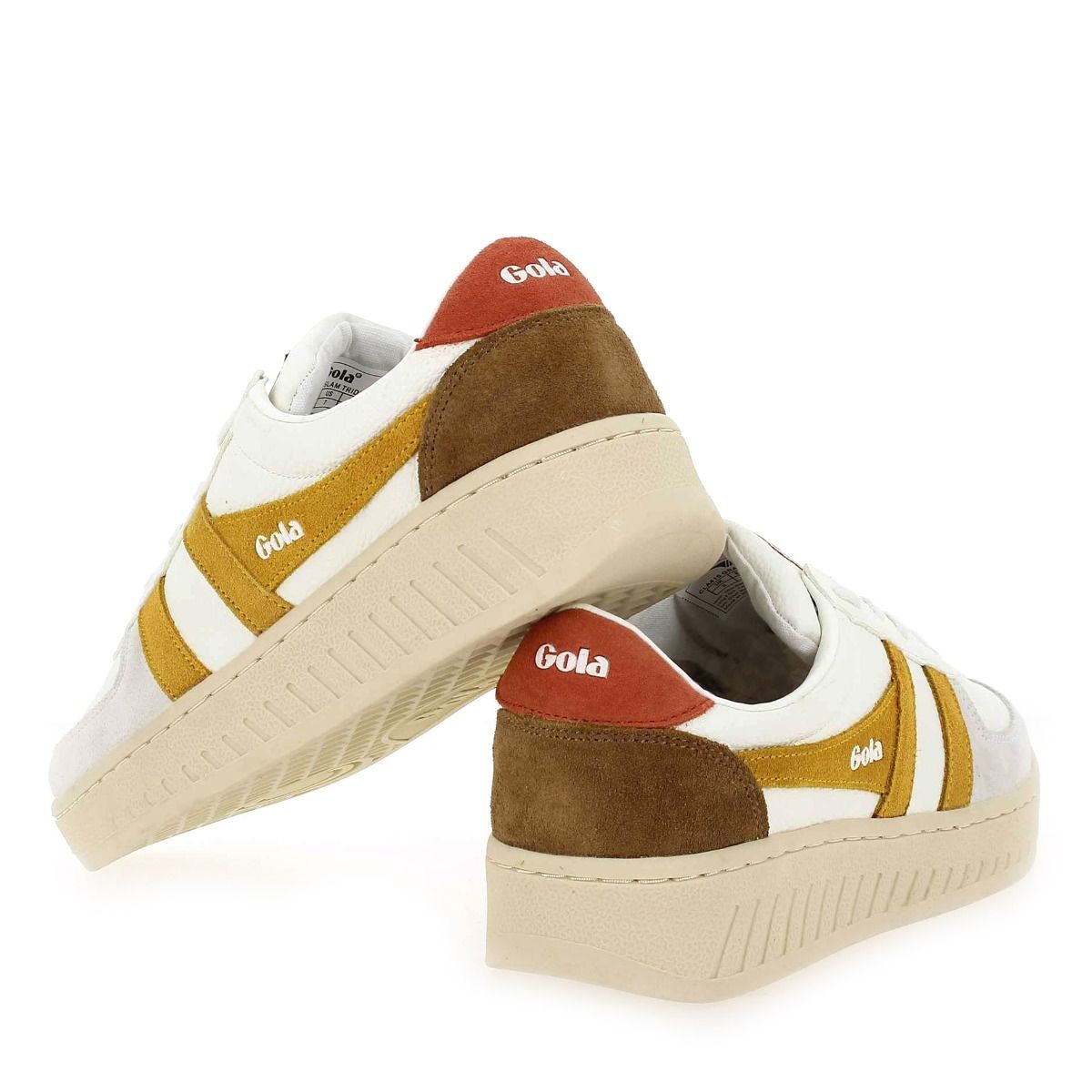 Gola  GRANDSLAM TRIDENT CLA415 - blanc moutarde