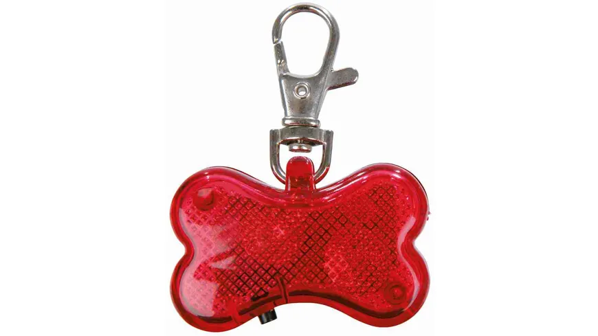 Trixie Safer Life Flasher rot ø 4,5 x 3 cm Hunde Halsbandanhänger leuchtend