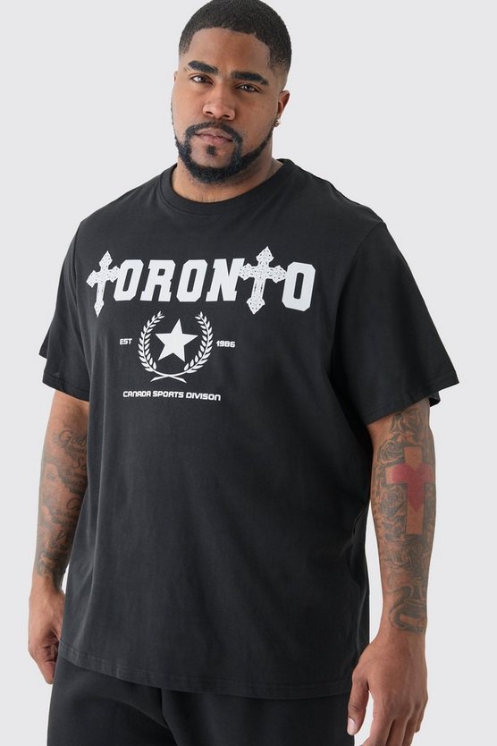 Plus T-Shirt mit Paris Platform Print