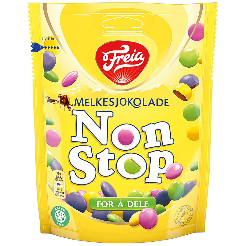 Freia Non Stop 180 g melkesjokolade