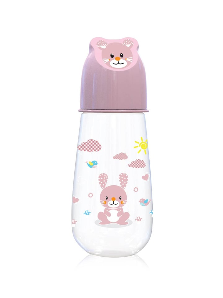 BABY CARE Babyflasche 125 ml Motivdeckel in rosa günstig kaufen onesize