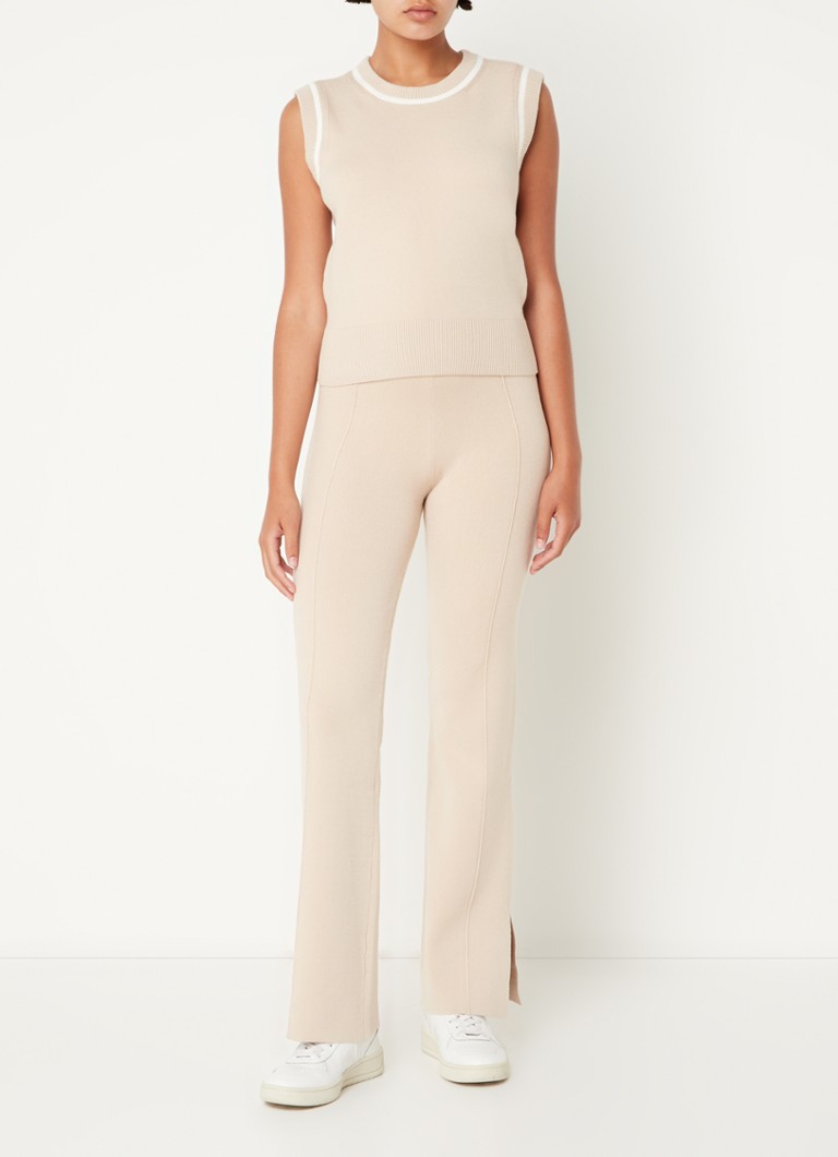 Leggings mini a vita alta con spacco e taglio dritto di Claudie Pierlot