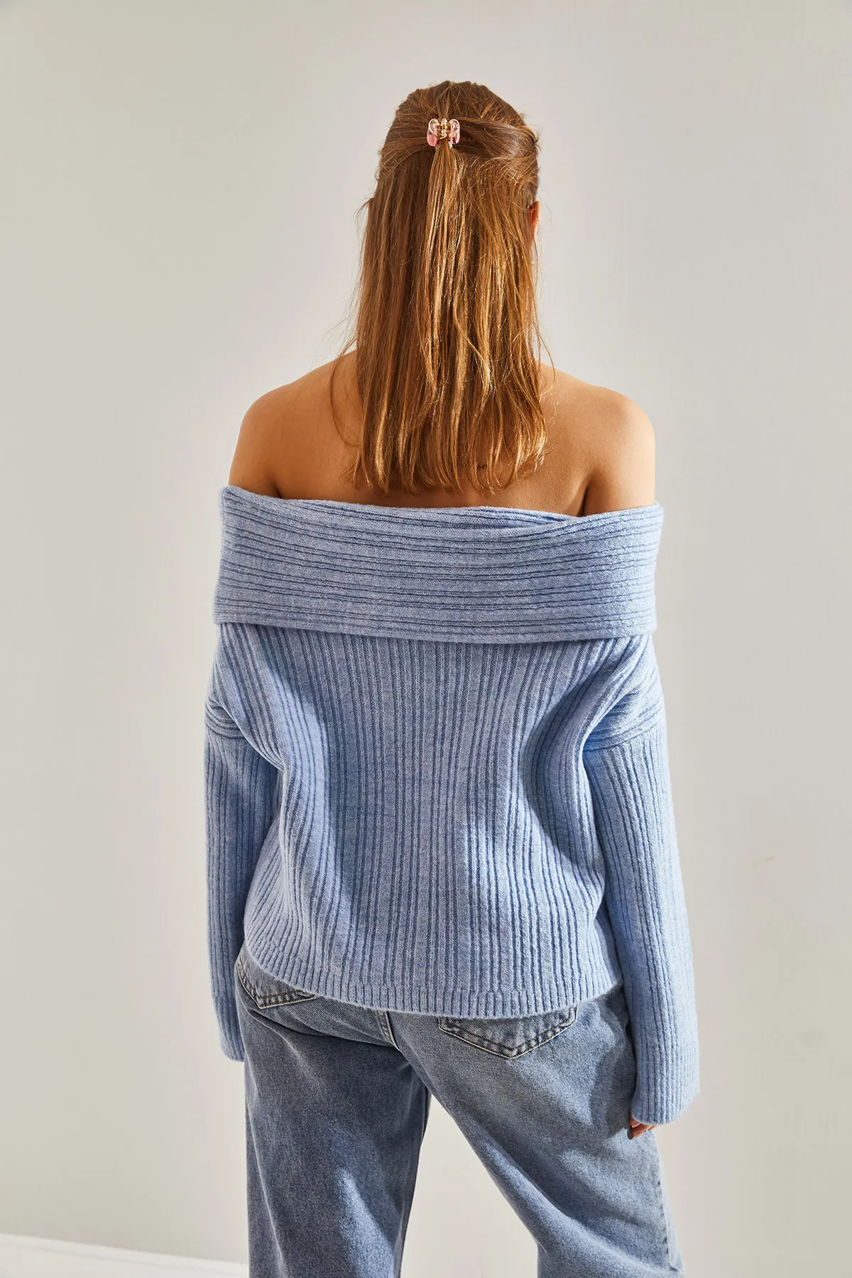 Bianco Lucci  Damenpullover mit Rüschenkragen