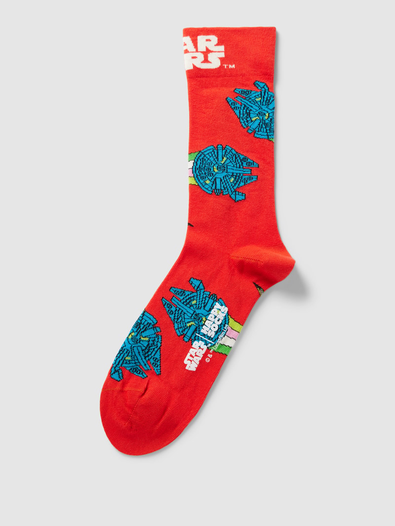 Socken mit Motiv-Print Modell 'Star Wars™ Millennium' in rot
