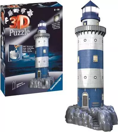 Ravensburger Leuchtturm bei Nacht