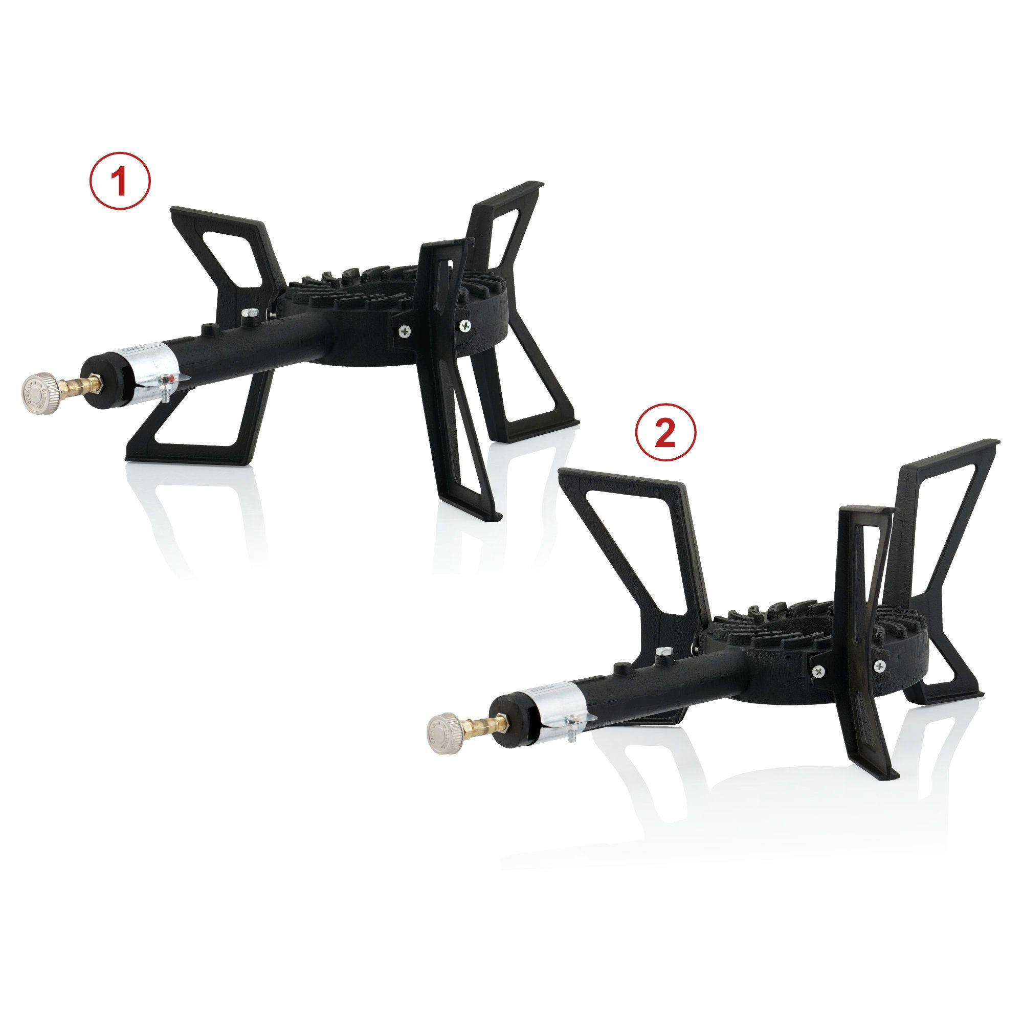 BBQ-Toro Gaskocher Gusseisen Gaskocher, 1-Ring-Gasbrenner 57 x 32,5 x 20,5 cm, 8kW